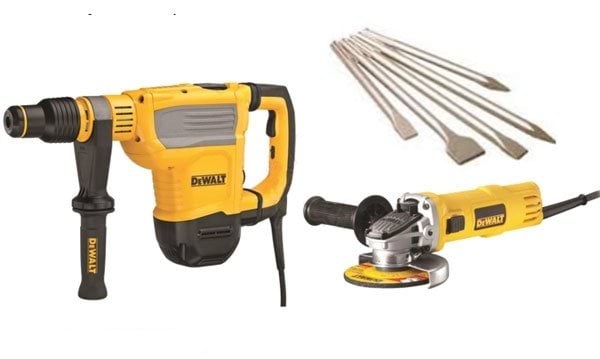 Kit Martelo Combinado 6Kg + Mini-Rebarbadora DeWalt CPROF448