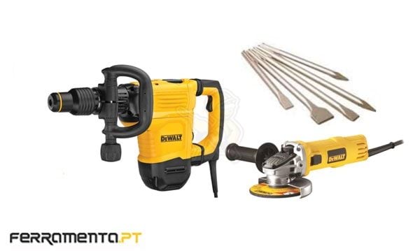 Kit Martelo Demolidor 6Kg + Mini-Rebarbadora DeWalt CPROF623
