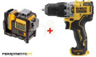 Kit Nível Laser Verde 3x 360º + Berbequim DCD706N DeWalt CPROF619
