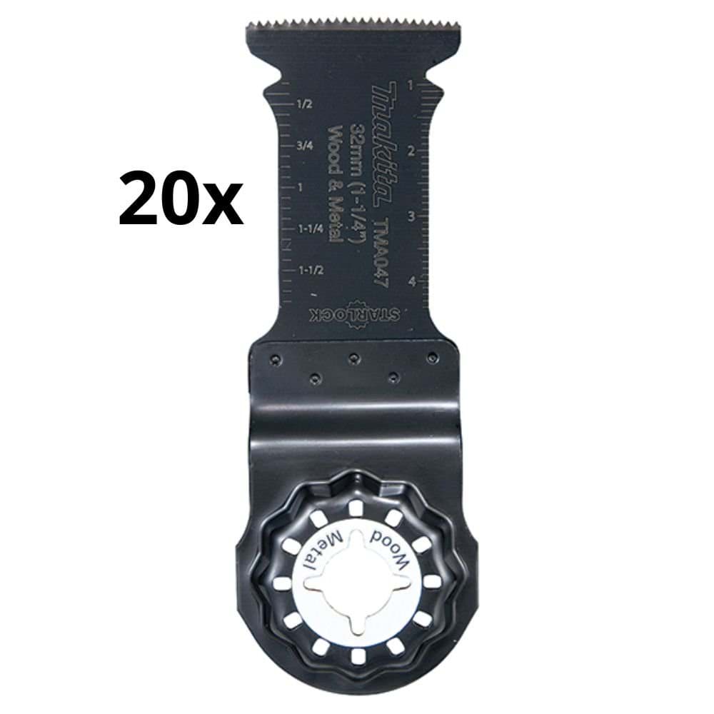 Kit 20 Lâminas Imersão 32x50 mm Bimetal Makita B-6481420