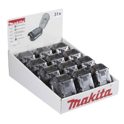 Kit com 12 Estojos de 31 Peças Forma Bateria Makita E-00022