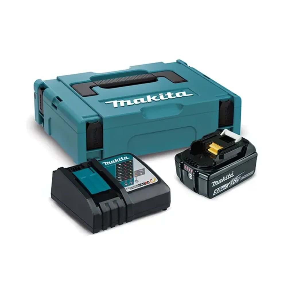 Kit Fonte Alimentação 1X5AH + DC18RC + MAKPAC Makita 1986245