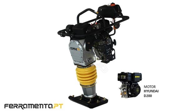 Saltitão Compactador a Gasóleo Motor HYUNDAI 15,7 KN Kompak CT-88D