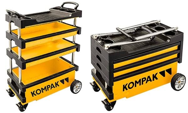 Carro Ferramentas Dobrável 2 Gavetas Kompak KT01