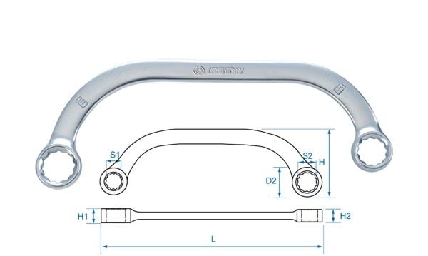 Chave de Luneta Curva King Tony 1950
