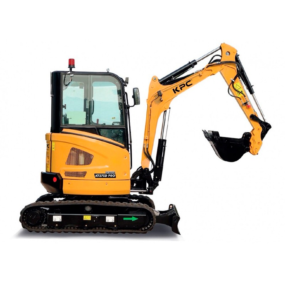 Mini Escavadora Dupla Velocidade KPC KT27SD PRO 