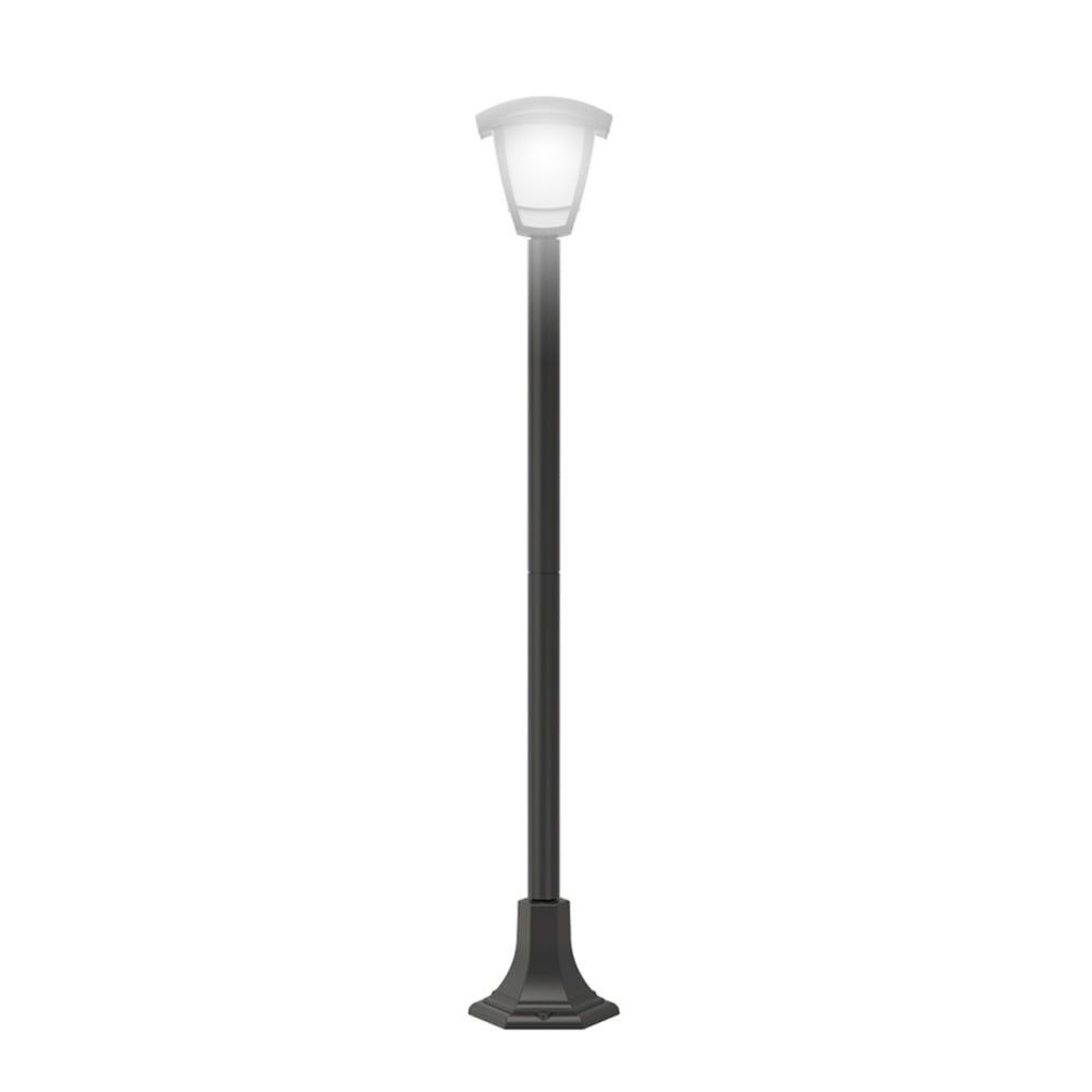 Candeeiro de Pé Retro Preto 112cm IP44 E27 40W Xanlite LAME40NRET