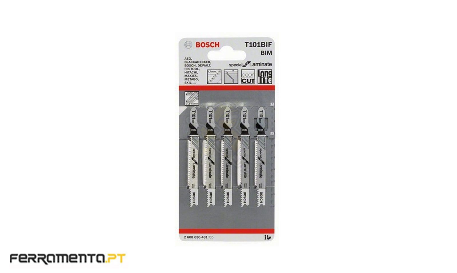 Lâmina de serra vertical Bosch T 101 BIF