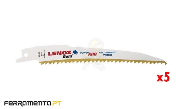 Lâmina p/ serra de sabre 5Un 155MM 656G LENOX 21060656G