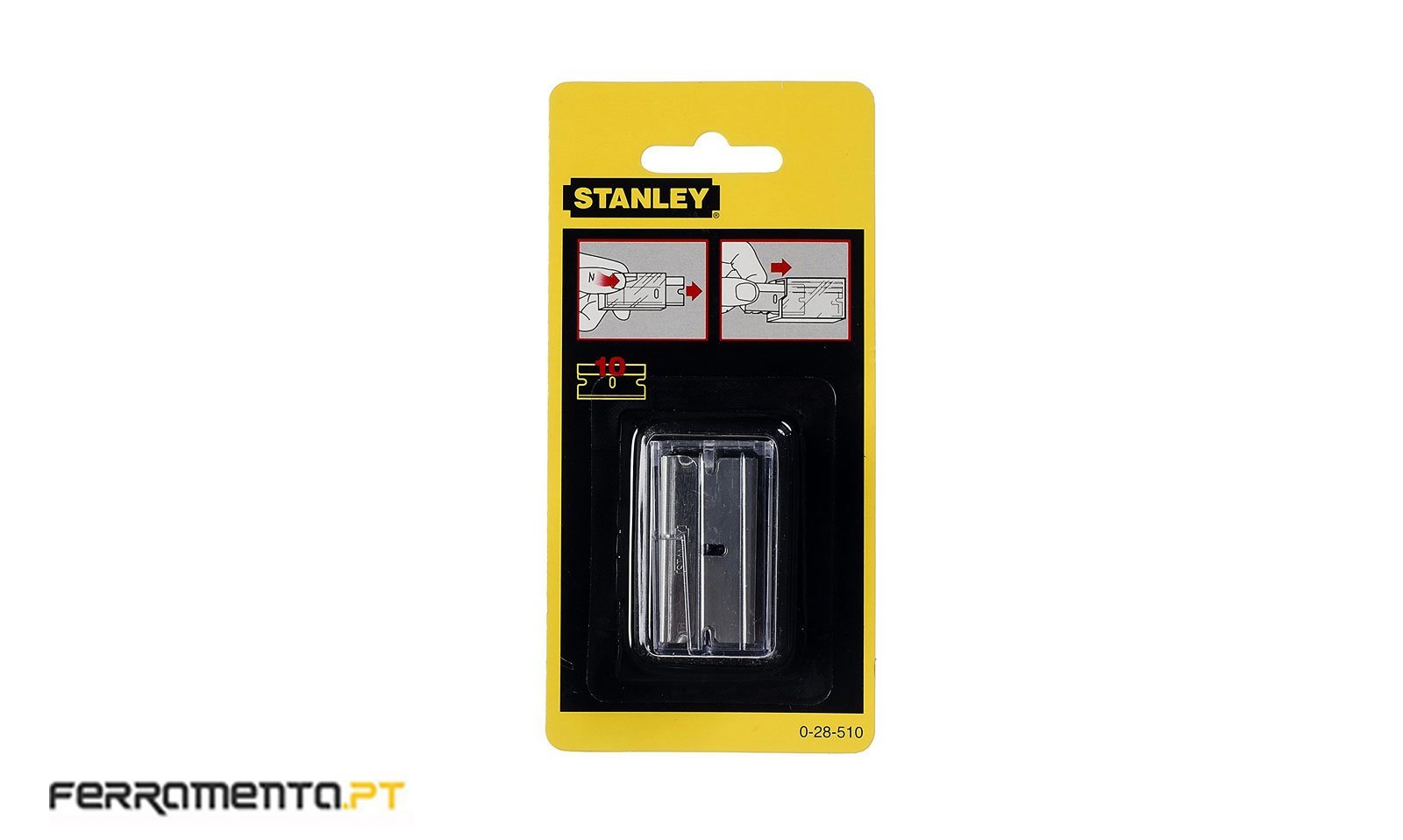 Lâminas de Substituição para Raspador 10 UN Stanley 0-28-510 