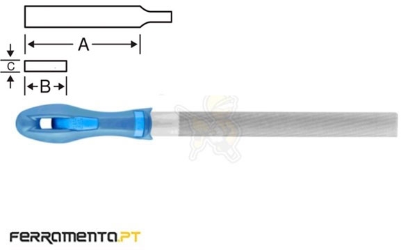 Lima de Meia-Cana Murça 8" Pferd PF 1152 200 H2