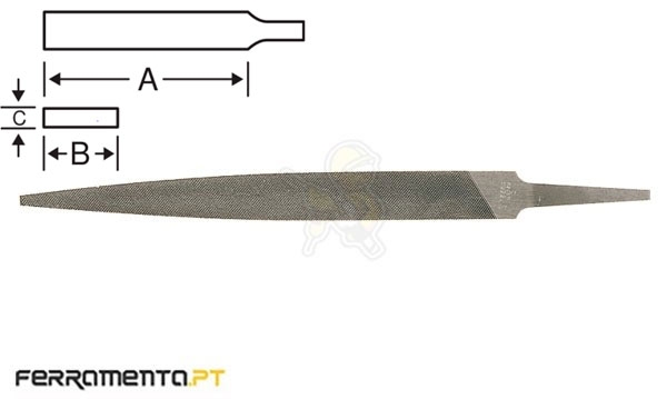 Lima Folha de Oliveira 4" Murça S/Cabo Bahco 1-111-04-3-0