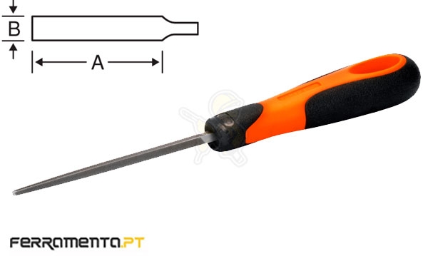 Lima Quadrada 8" com Cabo 1/2 Murça Bahco 1-160-08-2-2