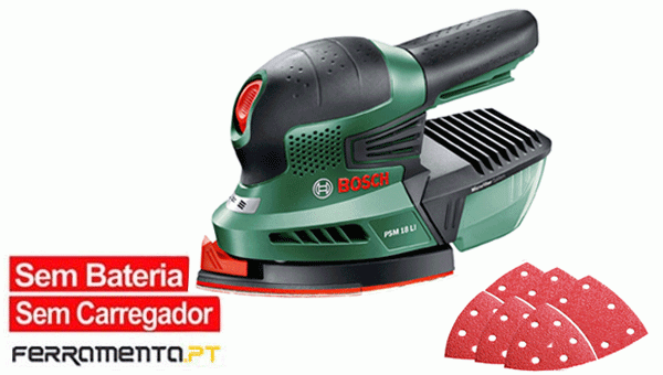 Lixadora Orbital PSM 18 LI Bosch 06033A1301