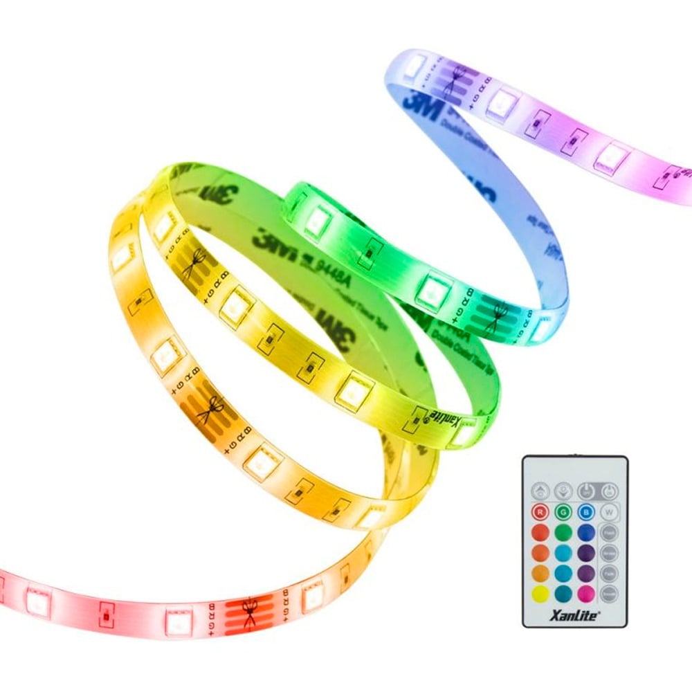 Fita LED 3m RVB USB Xanlite LSBK3RVBDUSB