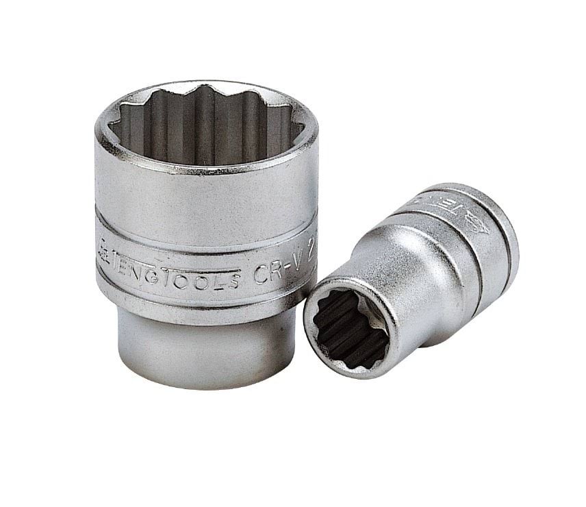 Chave de Caixa 1/2" 23mm Curta Bi-Hexagonal Kroftools 121223