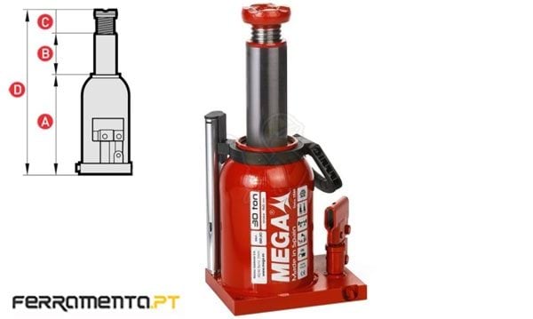Macaco de Garrafa 30 Ton Mega BR30