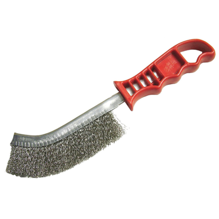 Macfer Escova Aço com Cabo Plástico para Soldador EPSE-L Ref. 025.0048