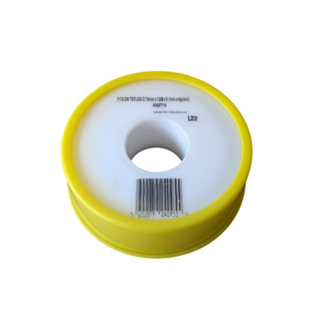 Macfer Fita teflon para Gás PTFE-G-23 19mm 12m Ref. 040.0007