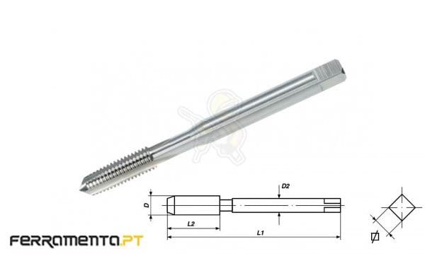 Macho Máquina HSSE M6 x 1,0 Helicoidal 35º Volkel 37738