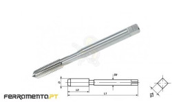 Macho Máquina HSSE M6 x 1,0 Helicoidal 35º Volkel 37738