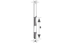 Fresa dupla de paineis 8mm makita 793061-4