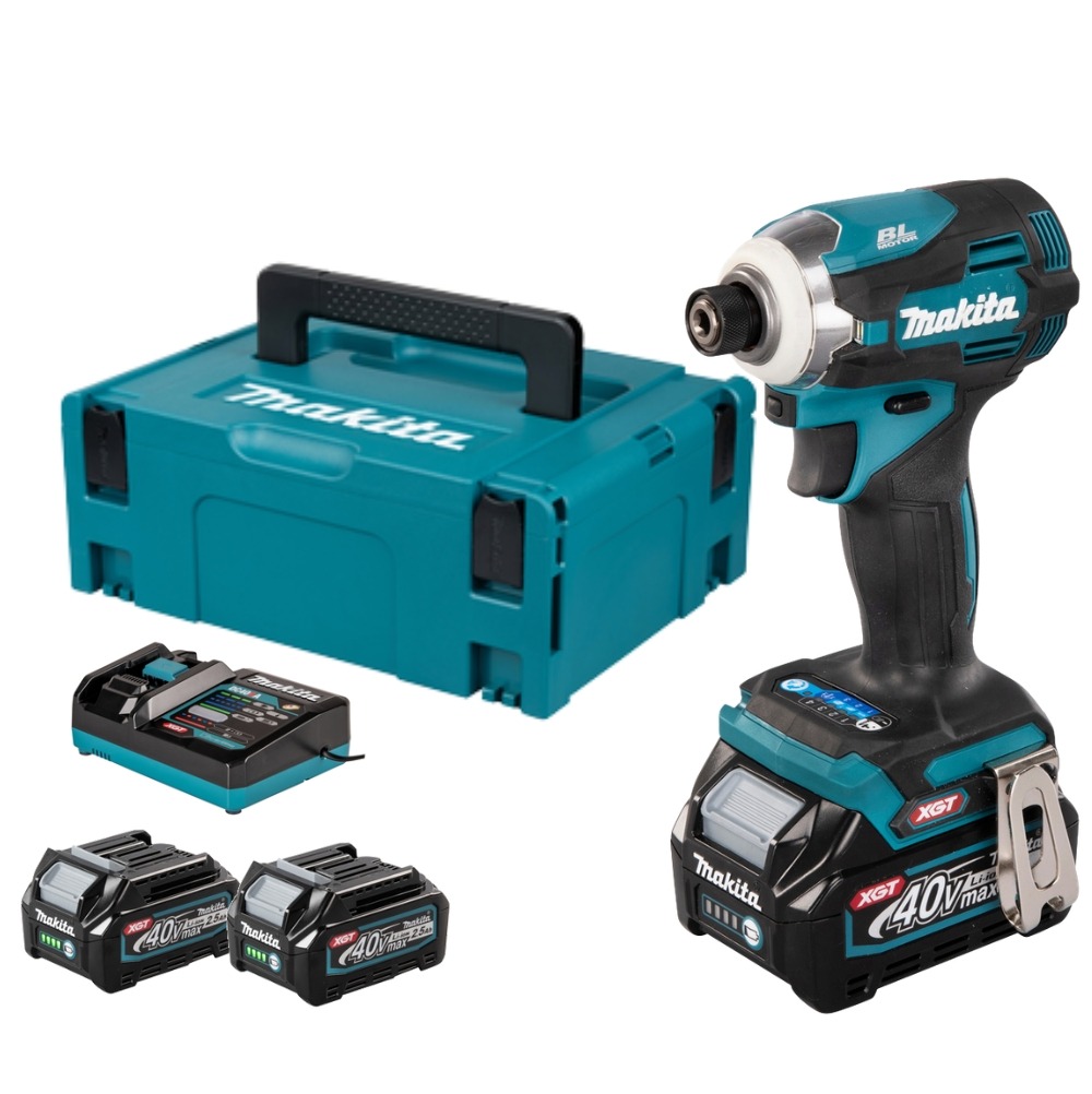 Aparafusadora de Impacto 40V 2.5Ah XGT Makita TD001GD201