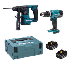 Kit Martelo DHR171Z + Berbequim DHP453RFE Makita MKDLX2025T