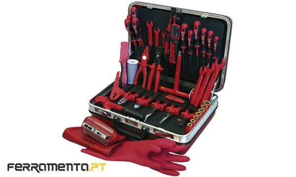 Mala com 54 Ferramentas Delux Plus 1000V Haupa 220239