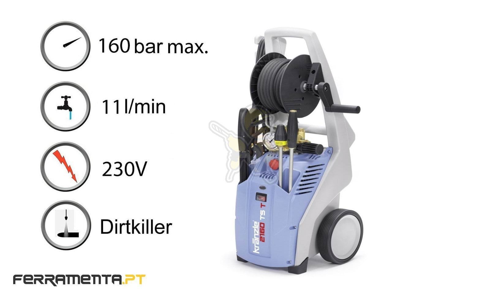 Máquina de Lavar Alta Pressão Kranzle K 2160 TS T