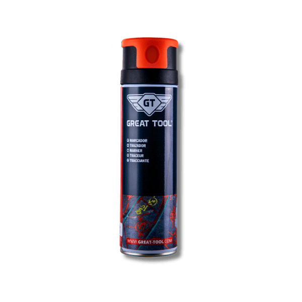Spray Marcador Fluorescente Laranja 500ml Great Tool GTQUPI50LAR  