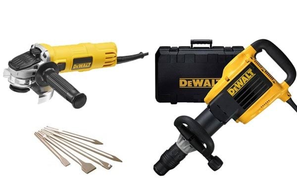 Martelo Demolidor 10Kg + Rebarbadora 115mm DeWalt CPROF449