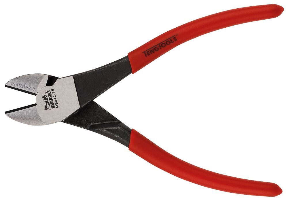 Alicate de corte lateral para trabalhos pesados com mola, 180 mm Tengtools MB442-7S