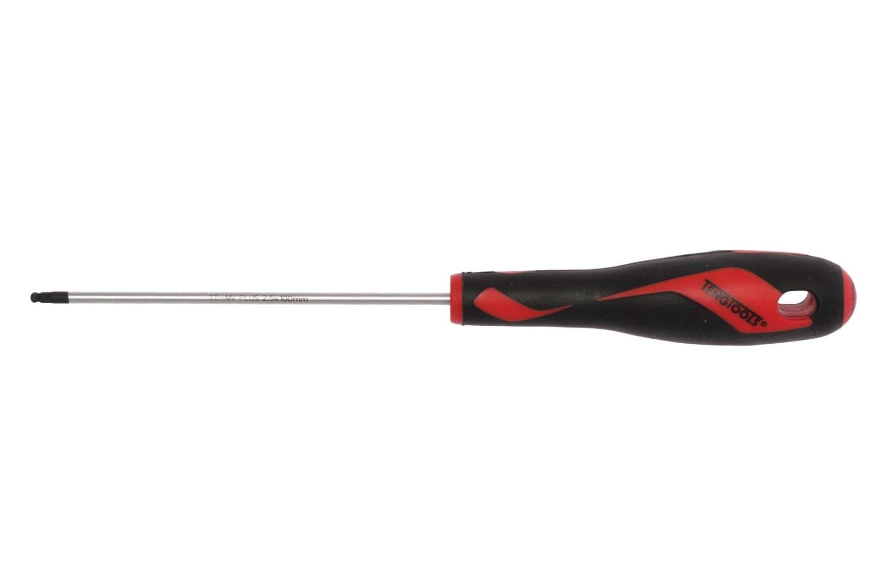 Chave de Fenda Sextavada Esférica 2,5 x 100mm S Teng Tools MD7025HBN