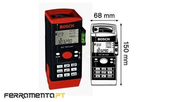 Medidor de Distância Laser 150 metros Bosch DLE 150