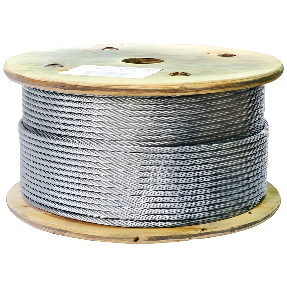 Cabo de Aço Galvanizado WRG 6x19+FC 10 mm 200 m Macfer 018.0034