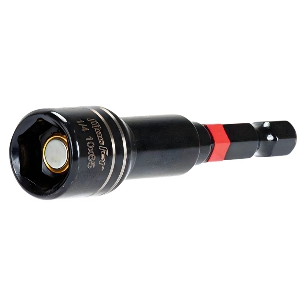 Adaptador Sextavado Magnético para Porcas SN-L-BL 1/4” 8 mm 65 mm Macfer 048.0013