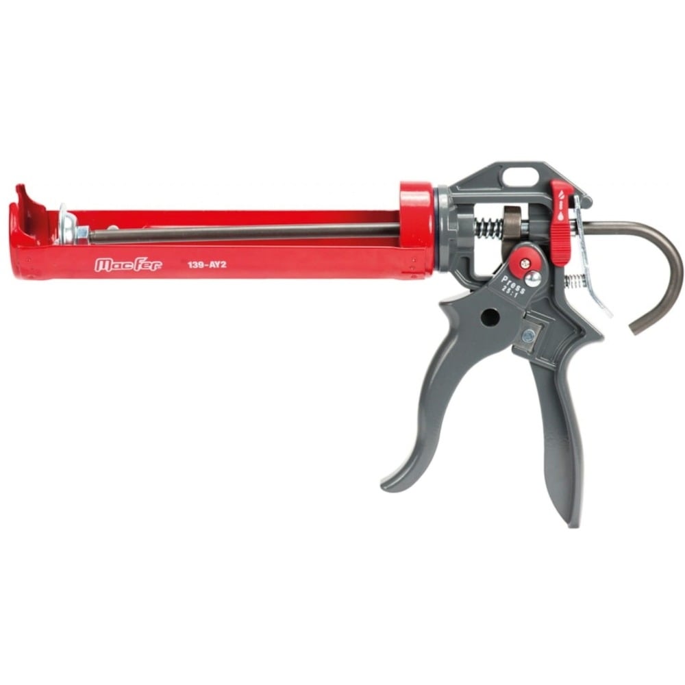 Pistola de Mastique Profissional Anti-Gota 139-AY2 9” Macfer 067.0042