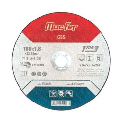 Disco abrasivo corte Inox 230x22,23mm MacFer CSS-05