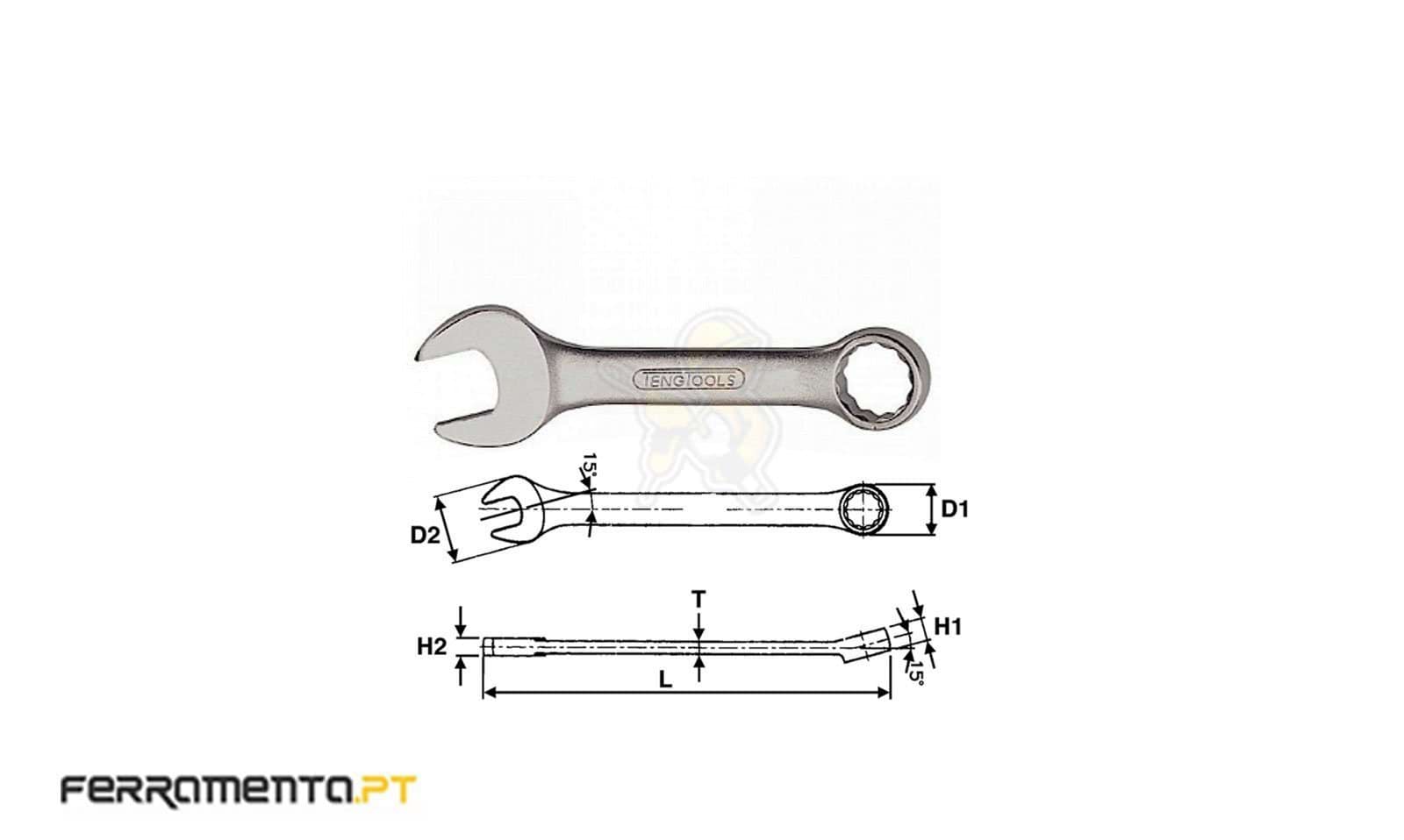 Mini Chave de Boca Luneta 13 mm Teng Tools 6005M13
