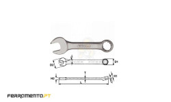 Mini Chave de Boca Luneta 13 mm Teng Tools 6005M13