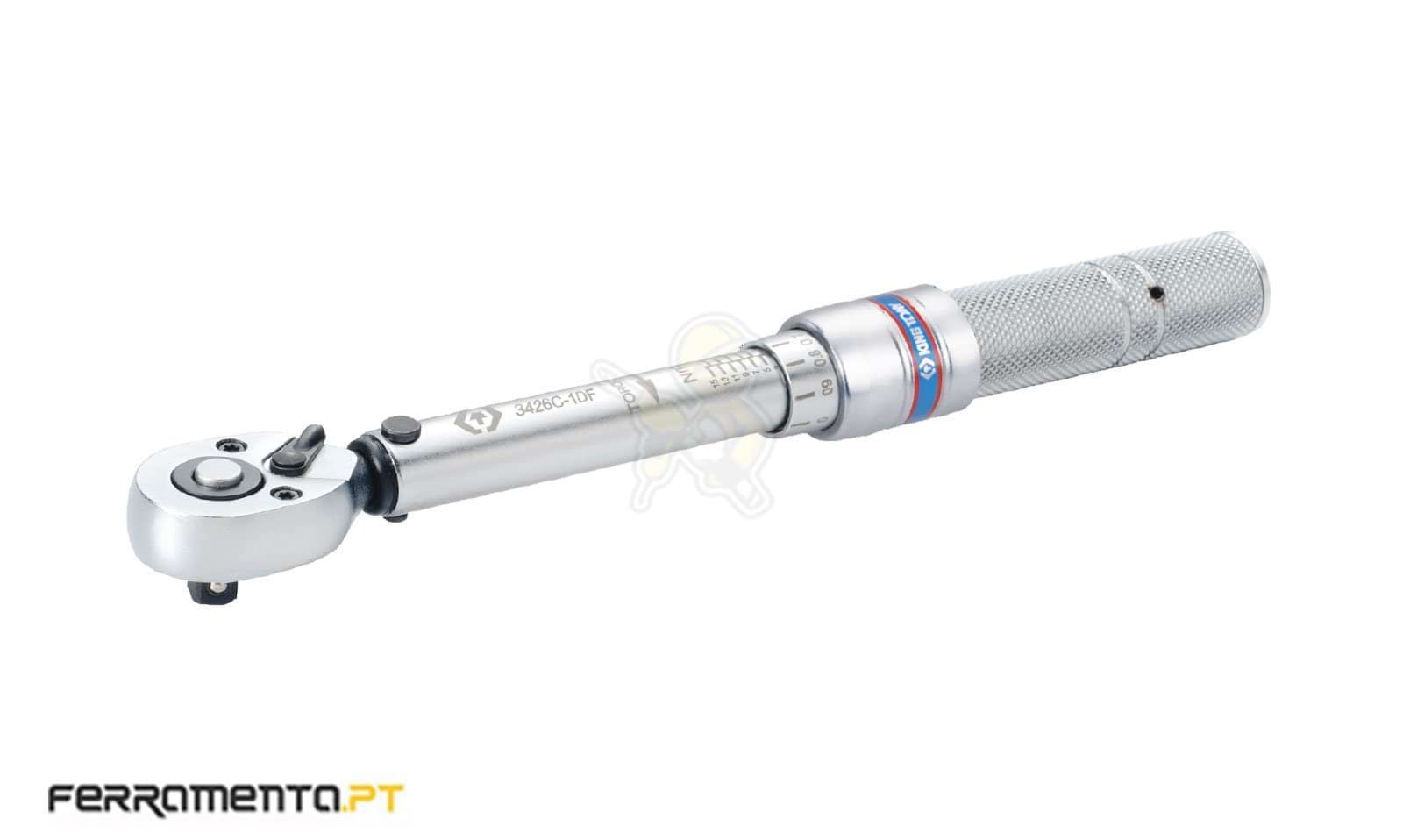 Mini Chave Dinamométrica Ajustável 1/4'' 3~15 Nm King Tony 3426C-1DF