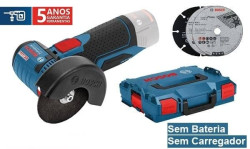 Mini-Rebarbadora GWS 12V-76 + L-BOXX Bosch