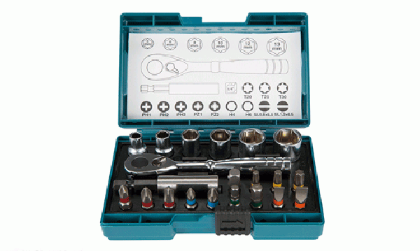 Conjunto de Pontas e Roquete 21un Makita B-54081