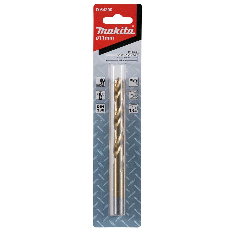 Broca Para Metal HSS-TIN 11,x142mm Makita D-64200
