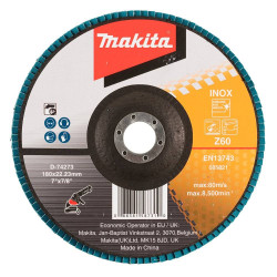 Disco plano para Metal 180 x 22,23mm Z60 Makita D-74273