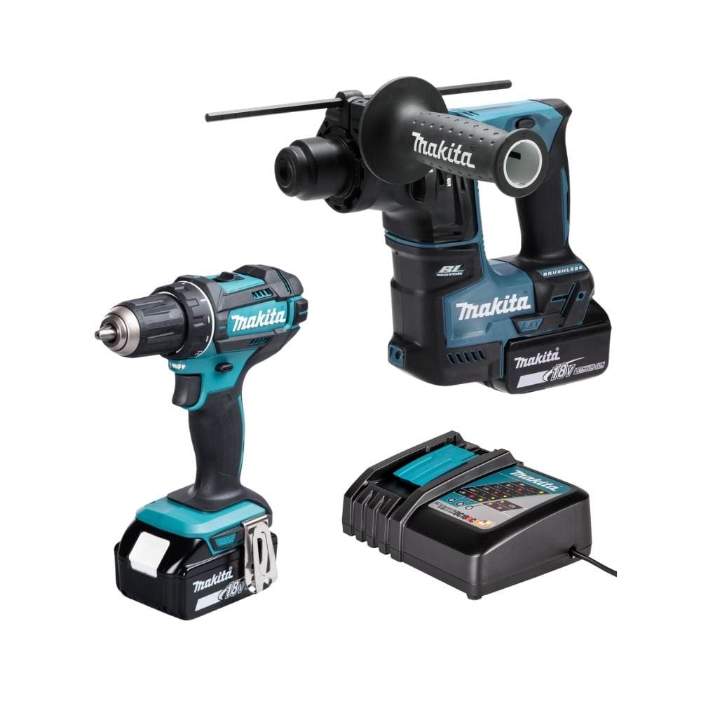 Berbequim DDF482Z + Martelo 18V DHR171Z Makita DDF482PRO4