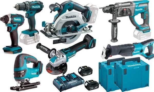 Kit Combo de 7 Máquinas 18V Profissional Makita DDF482PRO9