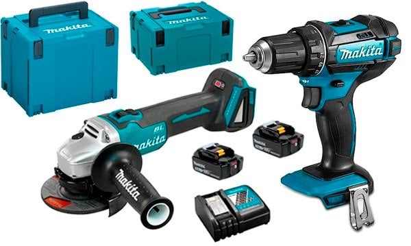 Berbequim DHP482Z + Rebarbadora 18V DGA504Z Makita DGA504PRO3