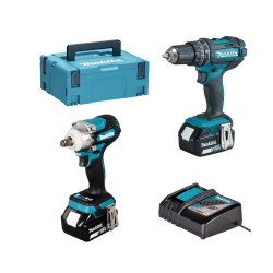 Berbequim DHP482Z + Chave de Impacto DTW300Z Makita DHP482PRO10